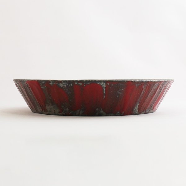 画像2: 【YAMATO】丸台皿 赤 【YAMATO】Round Step Plate Red (2)