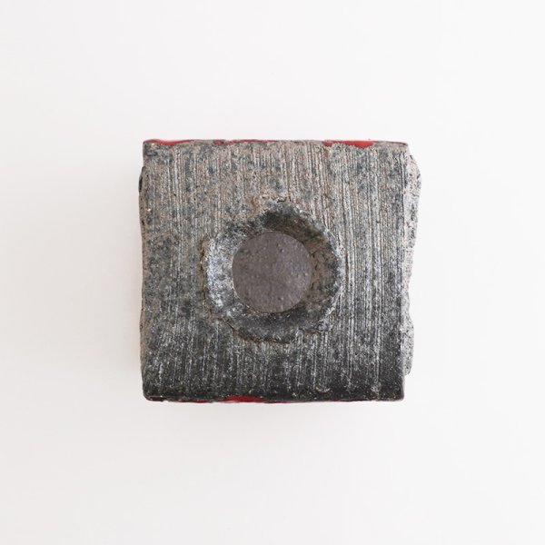 画像4: 【YAMATO】一つ穴 赤 【YAMATO】One hole Plate Red (4)