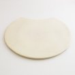 画像6: 【BON】月型陶板　カヤ目（中）　白 【BON】Moon Shaped Ceramic Plate Kaya Pattern Medium White (6)
