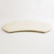 画像2: 【BON】月型陶板　カヤ目（中）　白 【BON】Moon Shaped Ceramic Plate Kaya Pattern Medium White (2)