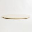 画像2: 【BON】丸型陶板　くし目　白 【BON】Round Ceramic Plate Comb Pattern White (2)