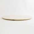 画像2: 【BON】丸型陶板　くし目　白 【BON】Round Ceramic Plate Comb Pattern White (2)