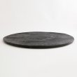 画像2: 【BON】丸型陶板　くし目　黒 【BON】Round Ceramic Plate Comb Pattern Black (2)