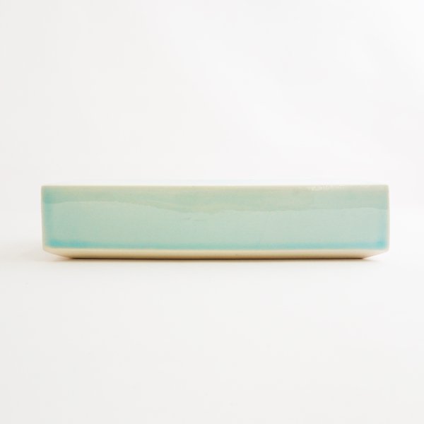 画像2: 【KU-U】箱皿 水色 (2)