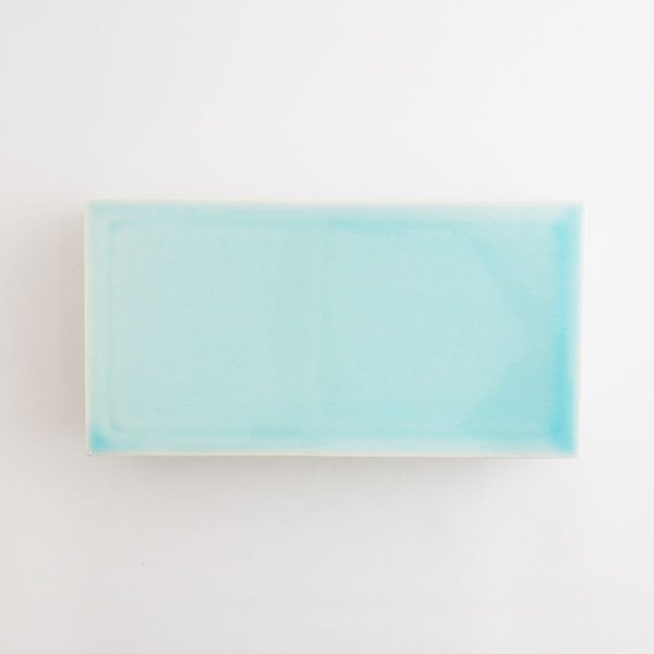 画像4: 【KU-U】箱皿 水色 (4)