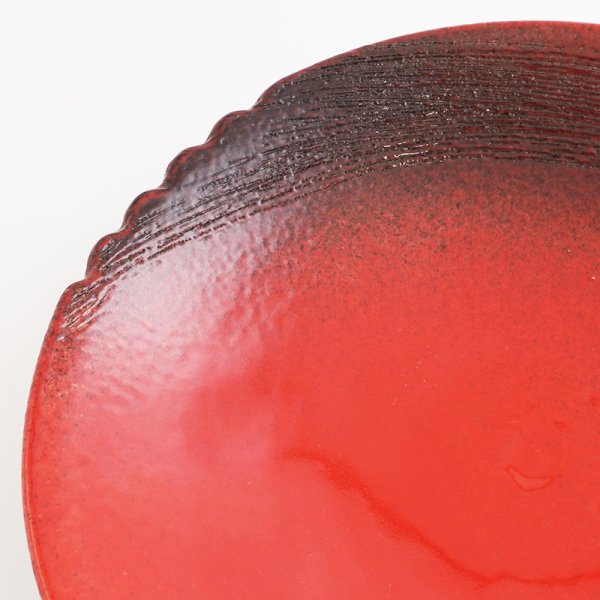 画像6: 【MUSASHI】丸皿(小) 赤 【MUSASHI】Round Plate Small Red (6)