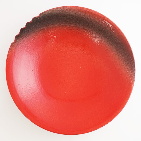 画像4: 【MUSASHI】丸皿(大) 赤 【MUSASHI】Round Plate Large Red (4)