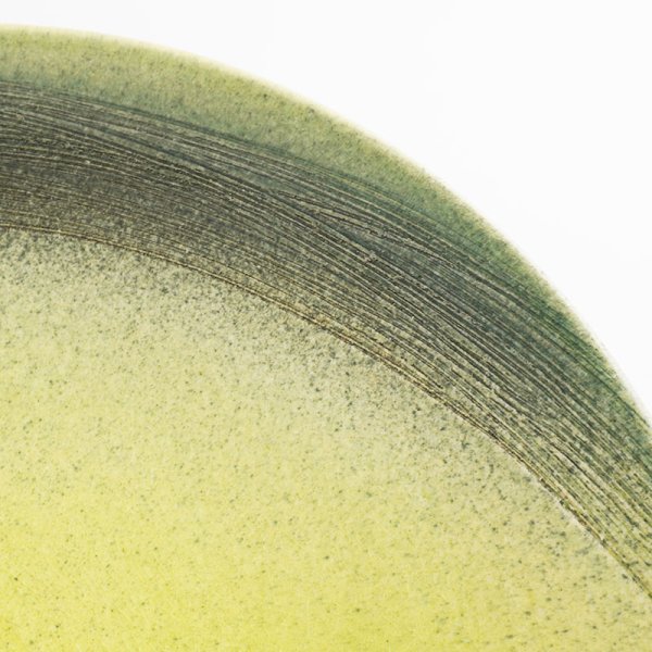 画像5: 【MUSASHI】丸皿(大) 黄緑【MUSASHI】Round Plate Large Yellow-green (5)