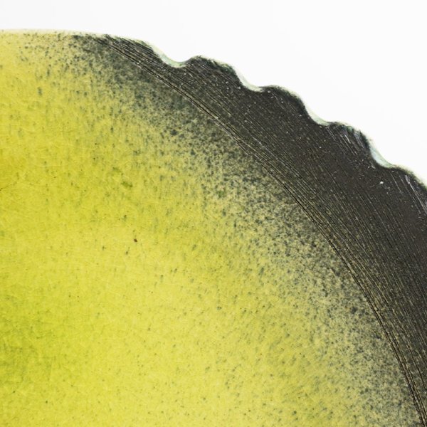 画像6: 【MUSASHI】丸皿(大) 黄緑【MUSASHI】Round Plate Large Yellow-green (6)