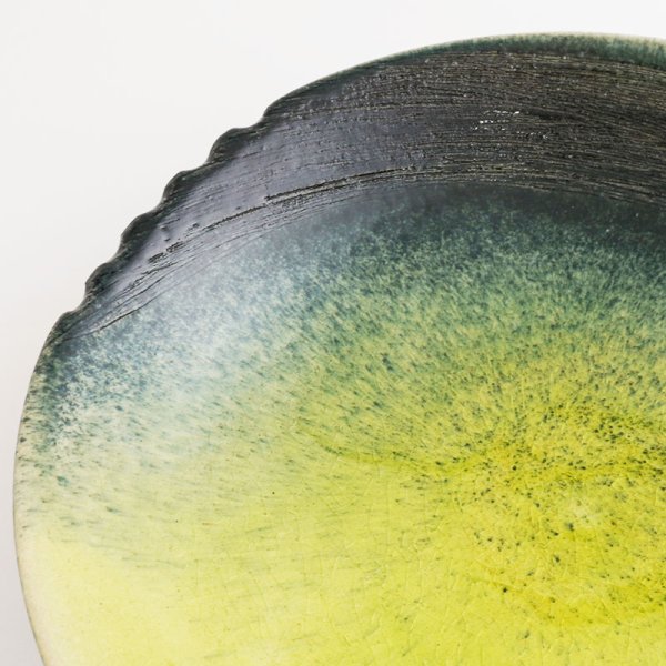 画像6: 【MUSASHI】丸皿(小) 黄緑 【MUSASHI】Round Plate Small Yellow-green (6)