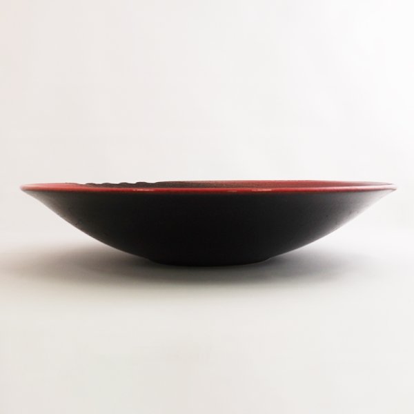 画像2: 【MUSASHI】丸皿(大) 赤 【MUSASHI】Round Plate Large Red (2)