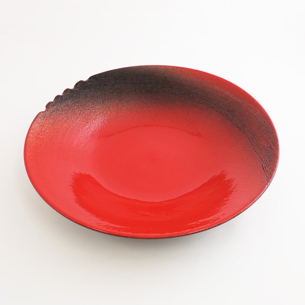 画像3: 【MUSASHI】丸皿(中) 赤 【MUSASHI】Round Plate Medium Red (3)