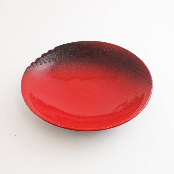画像3: 【MUSASHI】丸皿(小) 赤 【MUSASHI】Round Plate Small Red (3)