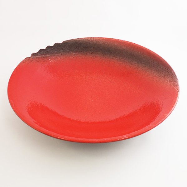 画像3: 【MUSASHI】丸皿(大) 赤 【MUSASHI】Round Plate Large Red (3)