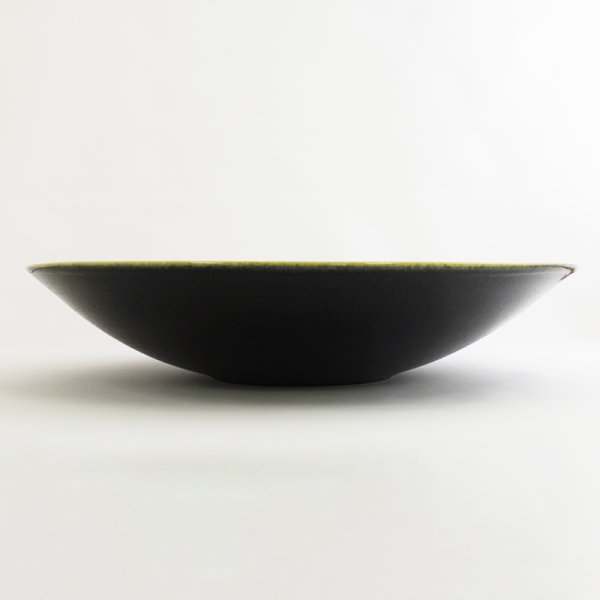 画像2: 【MUSASHI】丸皿(大) 黄緑【MUSASHI】Round Plate Large Yellow-green (2)