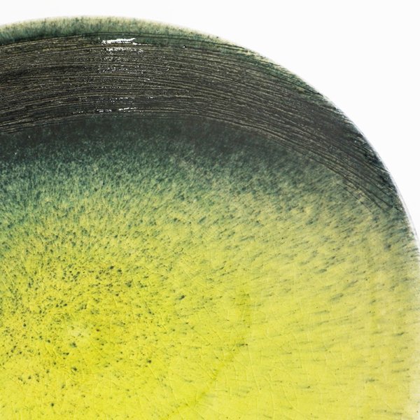 画像5: 【MUSASHI】丸皿(小) 黄緑 【MUSASHI】Round Plate Small Yellow-green (5)