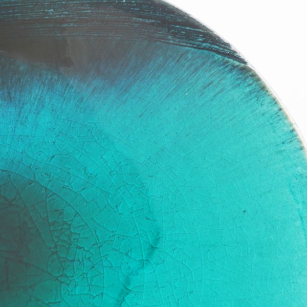画像5: 【MUSASHI】丸皿(小) 青緑 【MUSASHI】Round Plate Small Blue-green (5)