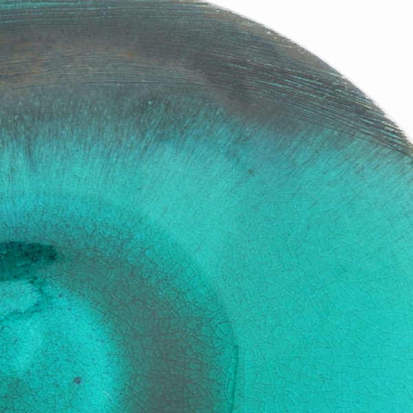 画像5: 【MUSASHI】丸皿(中) 青緑 【MUSASHI】Round Plate Medium Blue-green (5)