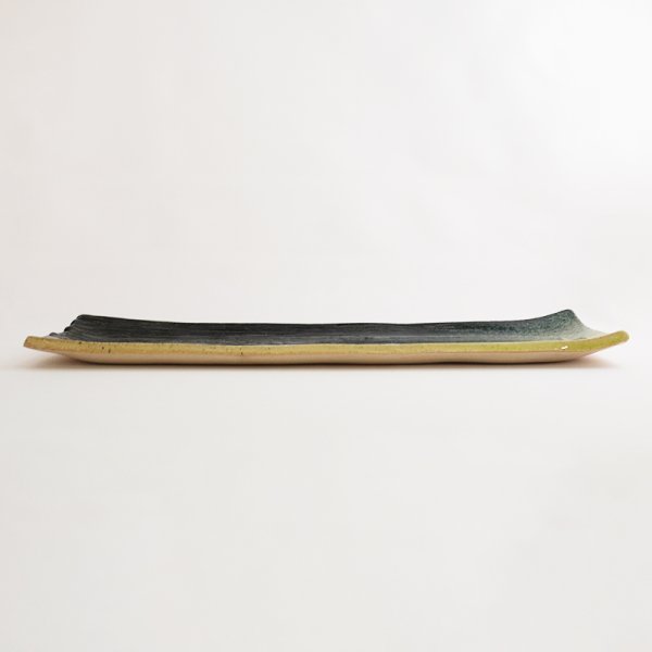 画像2: 【MUSASHI】角皿(大) 黄緑 【MUSASHI】Rectangles Plate Large Yellow-green (2)
