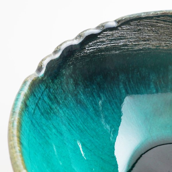 画像5: 【MUSASHI】鉢(中) 青緑 【MUSASHI】Bowl Medium Blue-green (5)