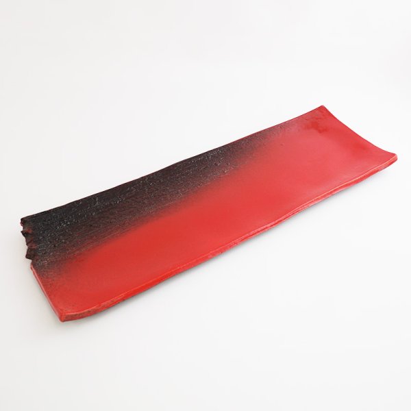 画像6: 【MUSASHI】角皿(大) 赤 【MUSASHI】Rectangle Plate Large Red (6)