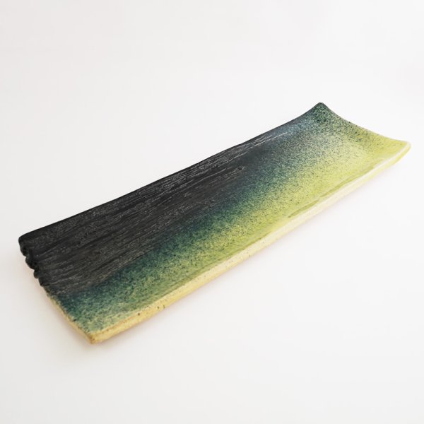 画像6: 【MUSASHI】角皿(大) 黄緑 【MUSASHI】Rectangles Plate Large Yellow-green (6)
