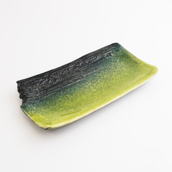 画像5: 【MUSASHI】角皿(小) 黄緑 【MUSASHI】Square Plate Small Yellow-green (5)