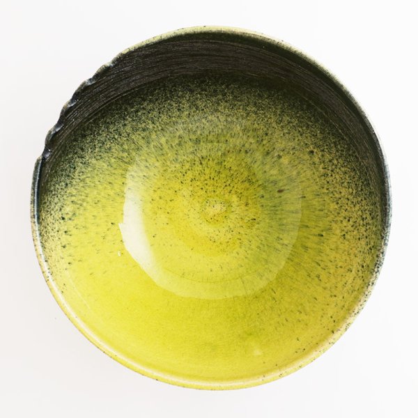画像4: 【MUSASHI】鉢(大) 黄緑 【MUSASHI】Bowl Large Yellow-green (4)