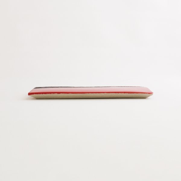 画像2: 【MUSASHI】おしぼり皿　赤 (2)