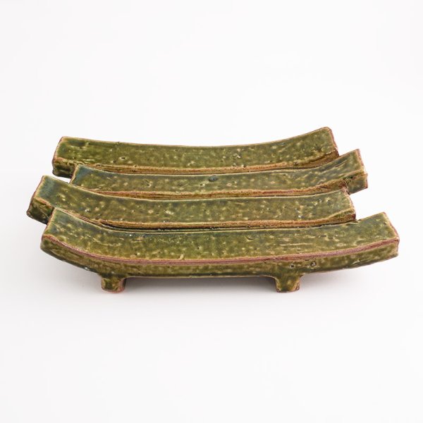 画像4: 【GETA】焼物皿 織部 (4)