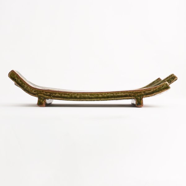 画像2: 【GETA】付出皿 織部 (2)