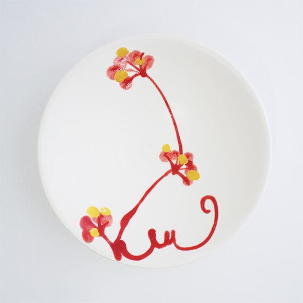 画像5: 【MINORI】平鉢 赤 (5)