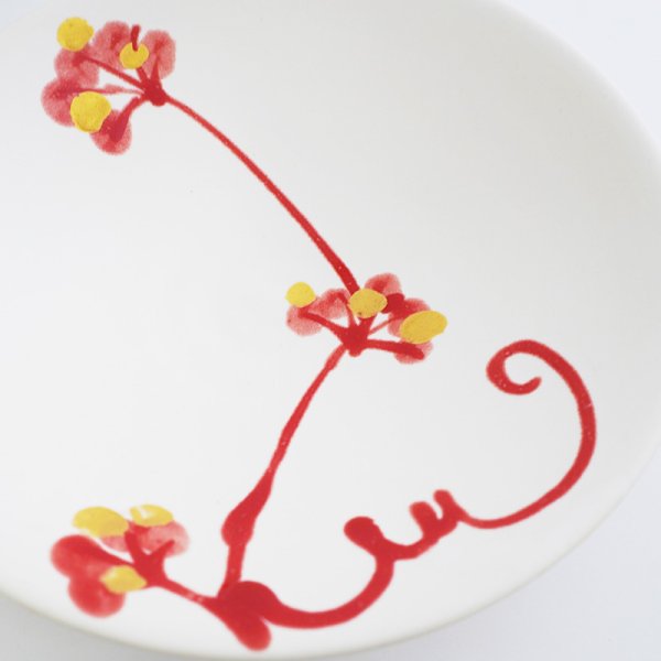 画像6: 【MINORI】平鉢 赤 (6)