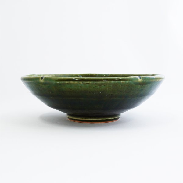 画像2: 廃盤：【MINOHANA -美濃花-】5.5寸鉢　織部 (2)