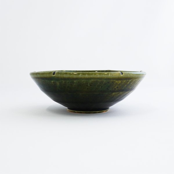 画像2: 廃盤：【MINOHANA -美濃花-】4.5寸鉢　織部 (2)