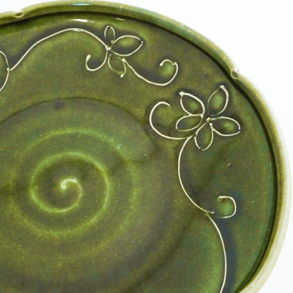 画像4: 廃盤:【MINOHANA -美濃花-】7寸皿 織部 (4)