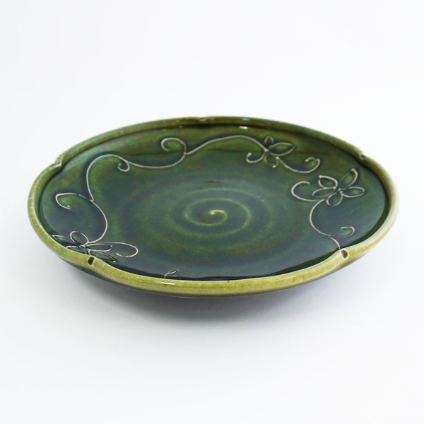 画像3: 廃盤:【MINOHANA -美濃花-】7寸皿 織部 (3)