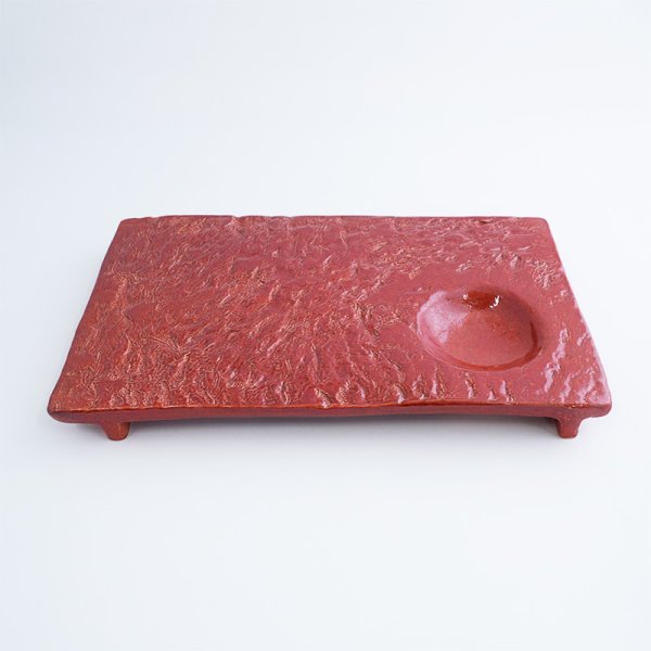 画像3: 【ta・ta・la KUBOMI】くぼみ皿 赤 (3)
