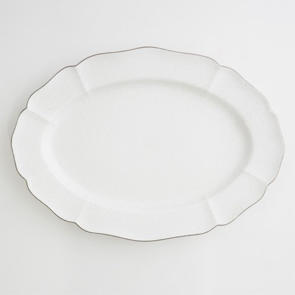 画像5: 廃番：【HAKU-SHA】24cmオーバルプレート (5)