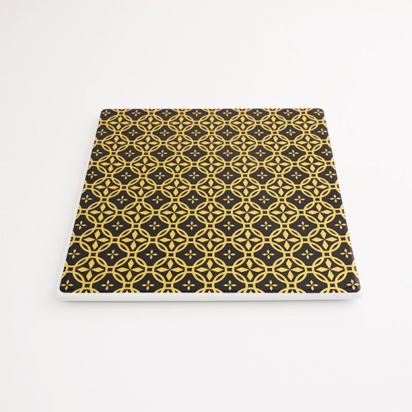 画像2: 廃盤:【MON-紋-】18cm正角皿 金 (2)