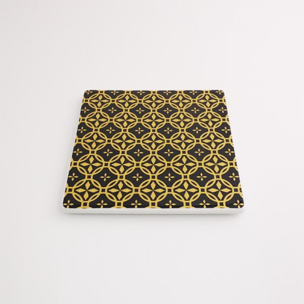 画像2: 廃盤:【MON-紋-】13cm正角皿 金 (2)