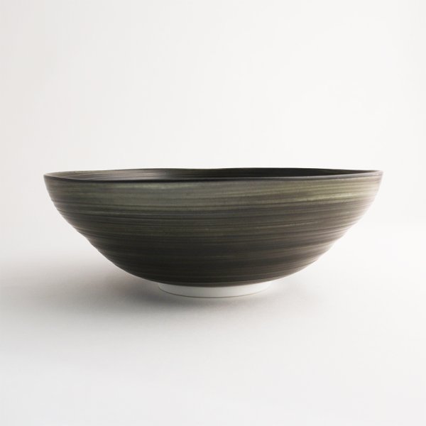 画像2: 【FUDE-MAKI】中鉢 黒 【FUDE-MAKI】Medium Bowl Black (2)