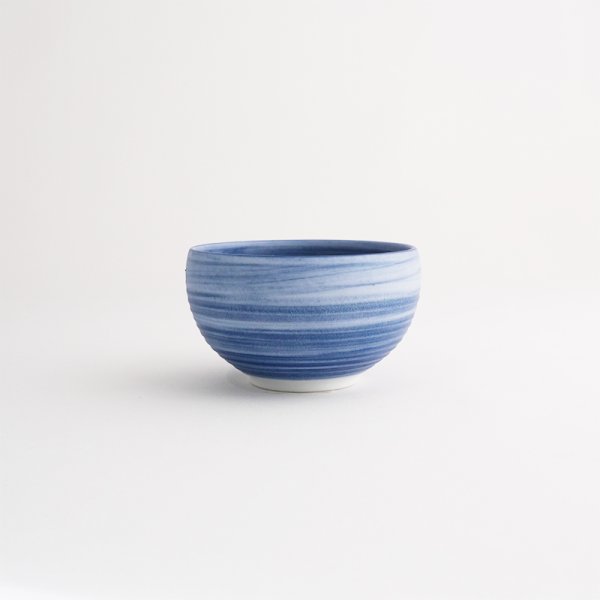 画像2: 【FUDE-MAKI】小煎茶碗 青 【FUDE-MAKI】Small Sen-cha Cup Blue (2)