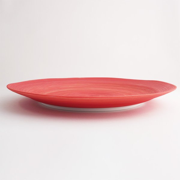 画像2: 【FUDE-MAKI】27cmプレート 赤 【FUDE-MAKI】27cm Plate Red (2)