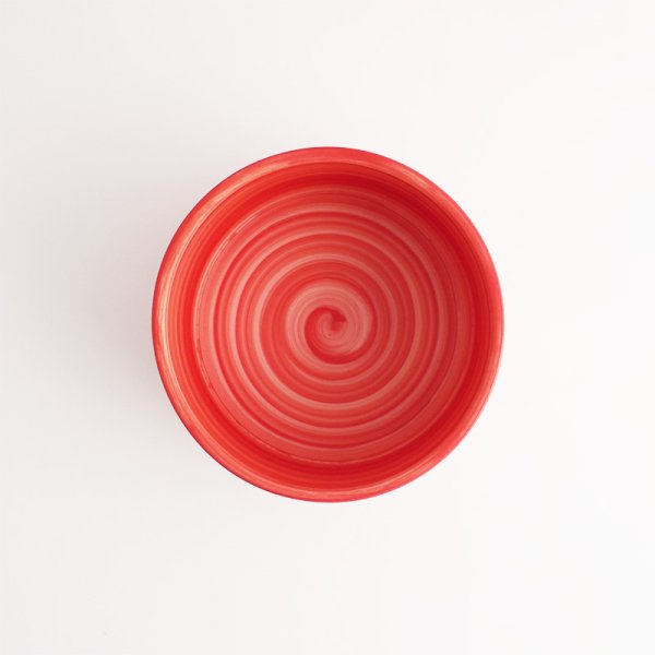 画像4: 【FUDE-MAKI】小抹茶碗 赤 【FUDE-MAKI】Small Matcha Cup Red (4)