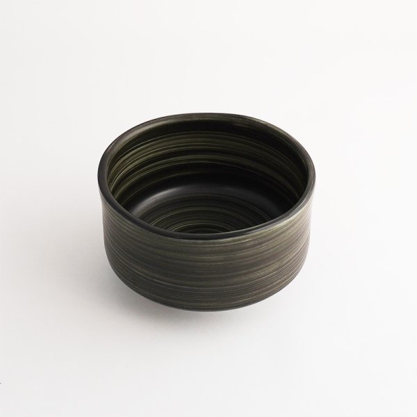 画像3: 【FUDE-MAKI】小抹茶碗 黒 【FUDE-MAKI】Small Matcha Cup Black (3)