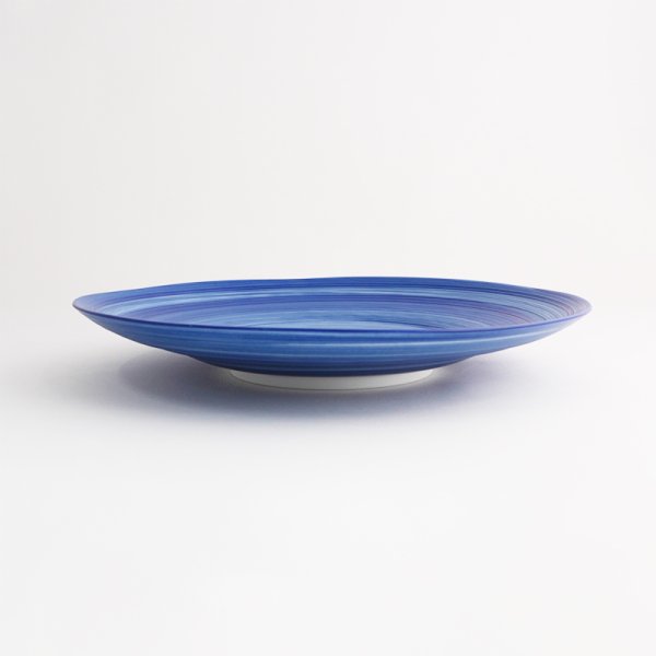 画像2: 【FUDE-MAKI】22.5cmプレート 青 【FUDE-MAKI】22.5cm Plate Blue (2)