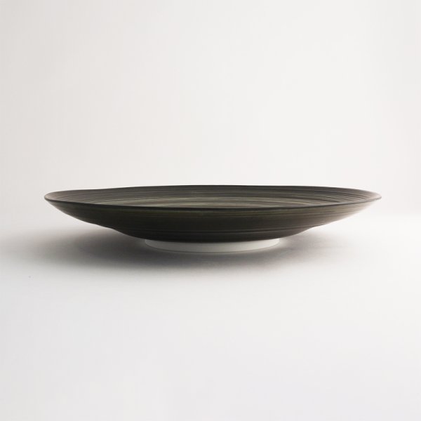 画像2: 【FUDE-MAKI】22.5cmプレート 黒 【FUDE-MAKI】22.5cm Plate Black (2)