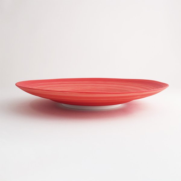 画像2: 【FUDE-MAKI】22.5cmプレート 赤 【FUDE-MAKI】22.5cm Plate Red (2)