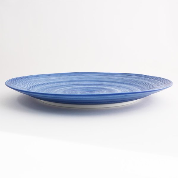 画像2: 【FUDE-MAKI】27cmプレート　青 【FUDE-MAKI】27cm Plate Blue (2)